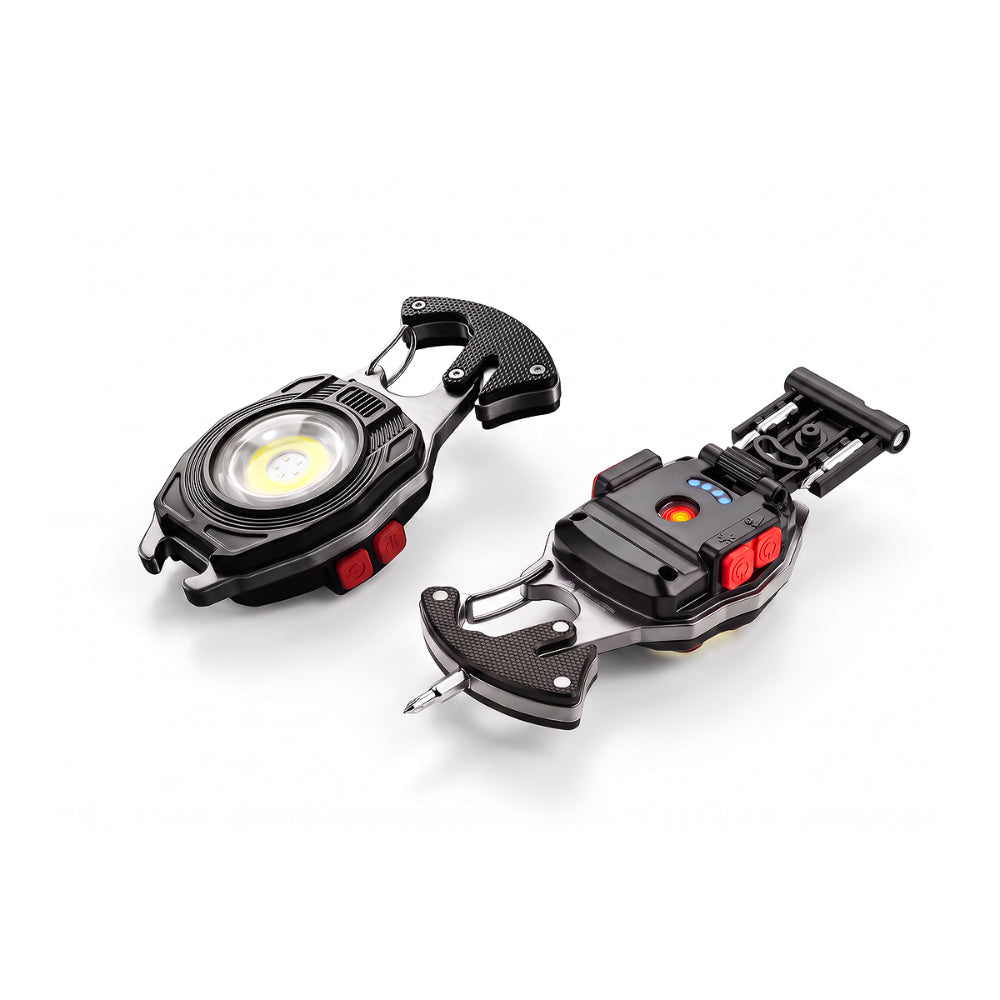 💡 8-in-1 Multifunctional Keychain Flashlight 🔦