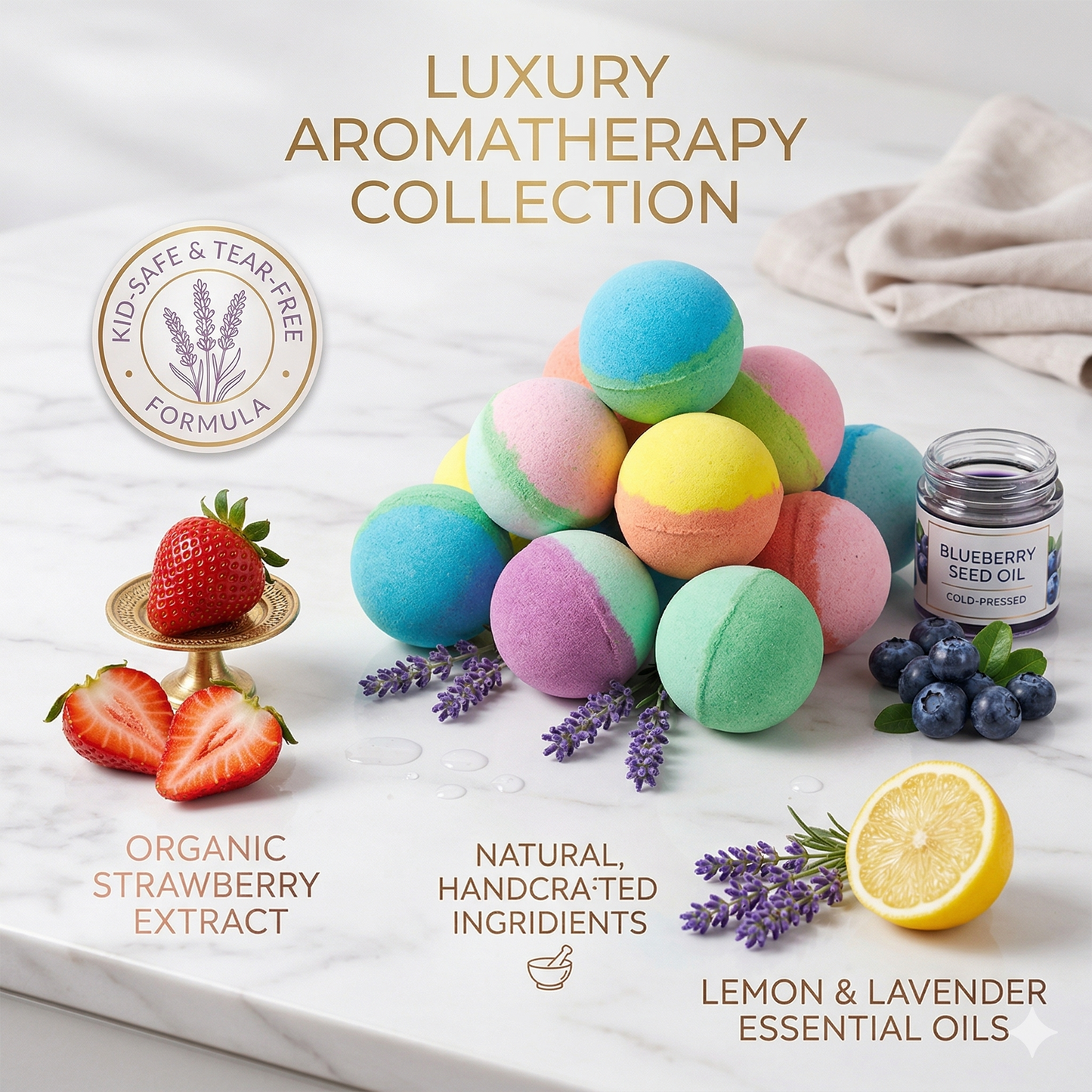 ๐ฅLAST DAY 49% OFF - ๐ Natural Bath Bombs for Kids with Mega Bubbles & Surprise Inside ๐ฅโจ