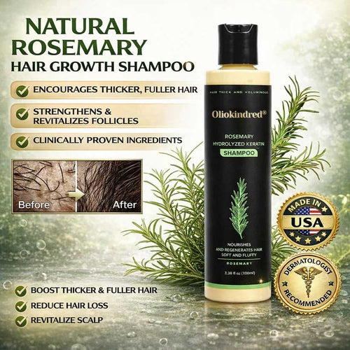 🔥LAST DAY 50% OFF - 🌿OLIOKINDRED® Organic Rosemary Hair Growth Shampoo