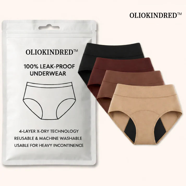 🌸💖Last Day 50% OFF|OLIOKINDRED™  100% Leak-Proof Underwear 4-pack
