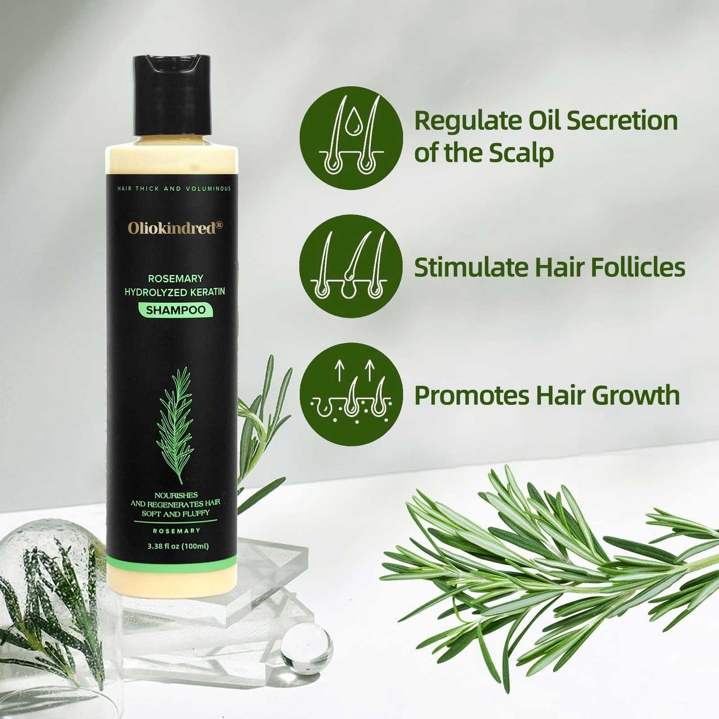 🔥LAST DAY 50% OFF - 🌿OLIOKINDRED® Organic Rosemary Hair Growth Shampoo