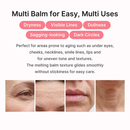 Last Day Buy 1 Get 1 Free OLIOKINDRED Korean BAKUCHIOL Pink Collagen Volume Multi Balm