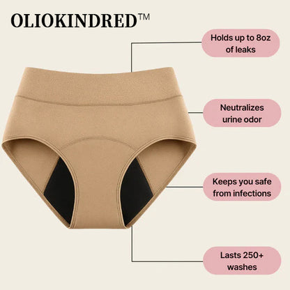 🌸💖Last Day 50% OFF|OLIOKINDRED™  100% Leak-Proof Underwear 4-pack