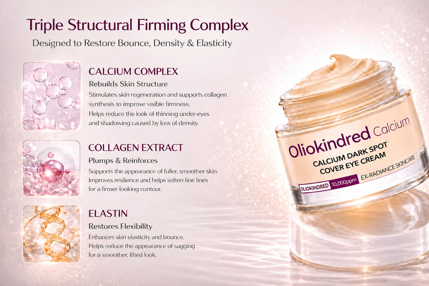 🔥LAST DAY 50% OFF!! OLIOKINDRED Korean Calcium Dark Spot Eye Cream