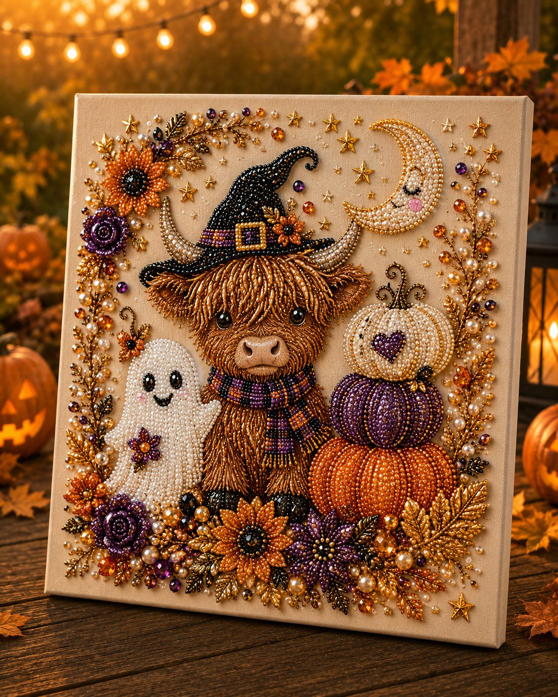 🔥👻 Halloween Pearl Art DIY Kit – Turn Tiny Pearls into Spooky-Cute Magic