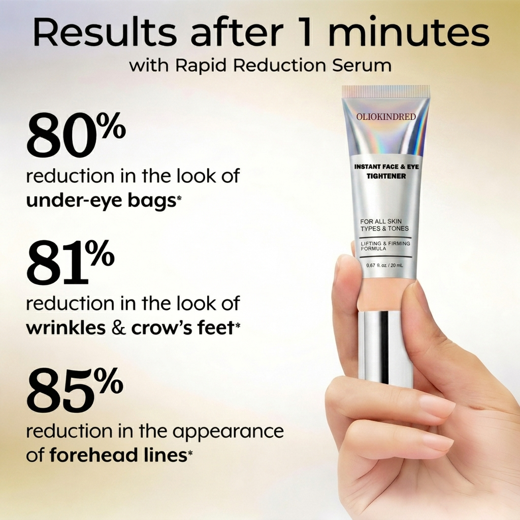 OLIOKINDRED™ Instant Face Temporary Tightener – Instant visible results in 30 seconds
