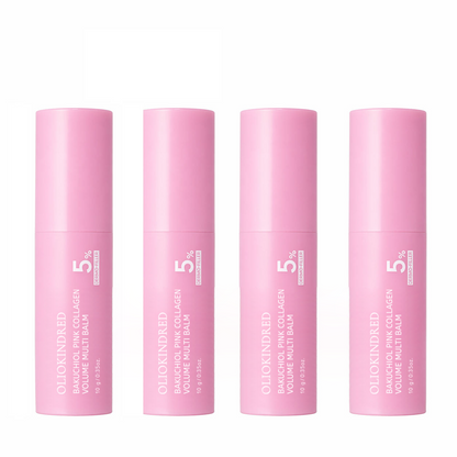Last Day Buy 1 Get 1 Free OLIOKINDRED Korean BAKUCHIOL Pink Collagen Volume Multi Balm