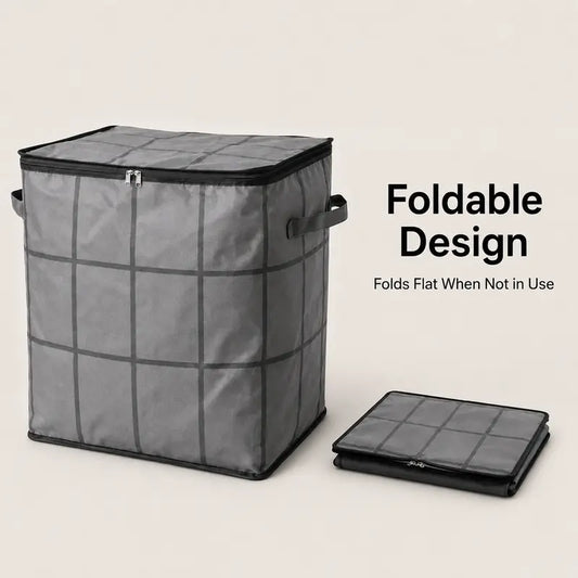 🗃️XXL Foldable Storage Bag with Reinforced Handles