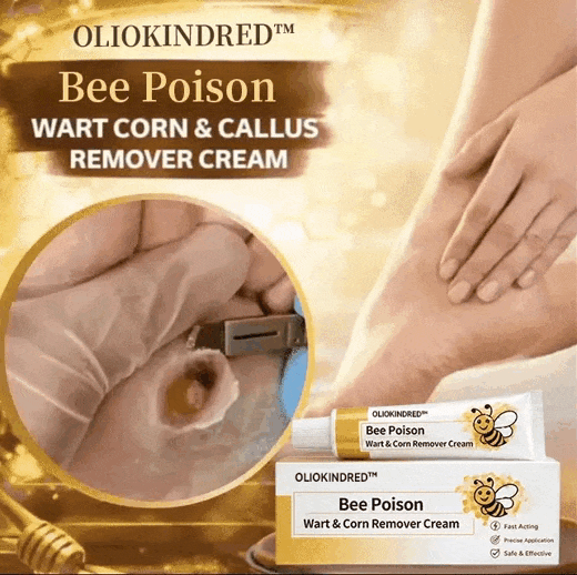 👨‍⚕️OLIOKINDRED™Bee Poison Wart & Corn Remover Cream⚡