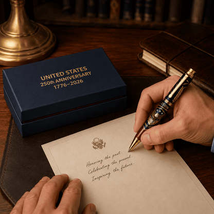 🖊️ 100% Handmade U.S. 250th Anniversary Pen | Crafted From Real Titanium Alloy