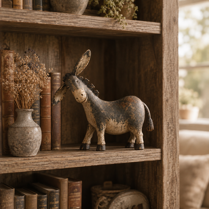🫏 Special 50% OFF – Rustic Donkey Figurine for Farmhouse Decor