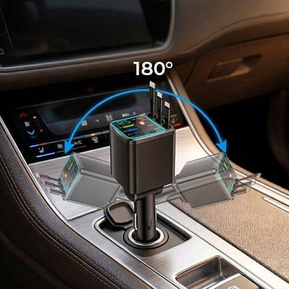 🔌7-in-1 Retractable Car Charger