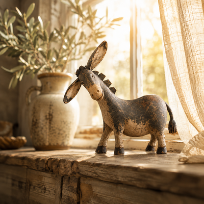 🫏 Special 50% OFF – Rustic Donkey Figurine for Farmhouse Decor