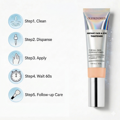 OLIOKINDRED™ Instant Face Temporary Tightener – Instant visible results in 30 seconds