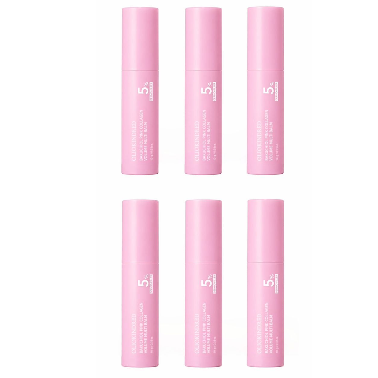 Last Day Buy 1 Get 1 Free OLIOKINDRED Korean BAKUCHIOL Pink Collagen Volume Multi Balm