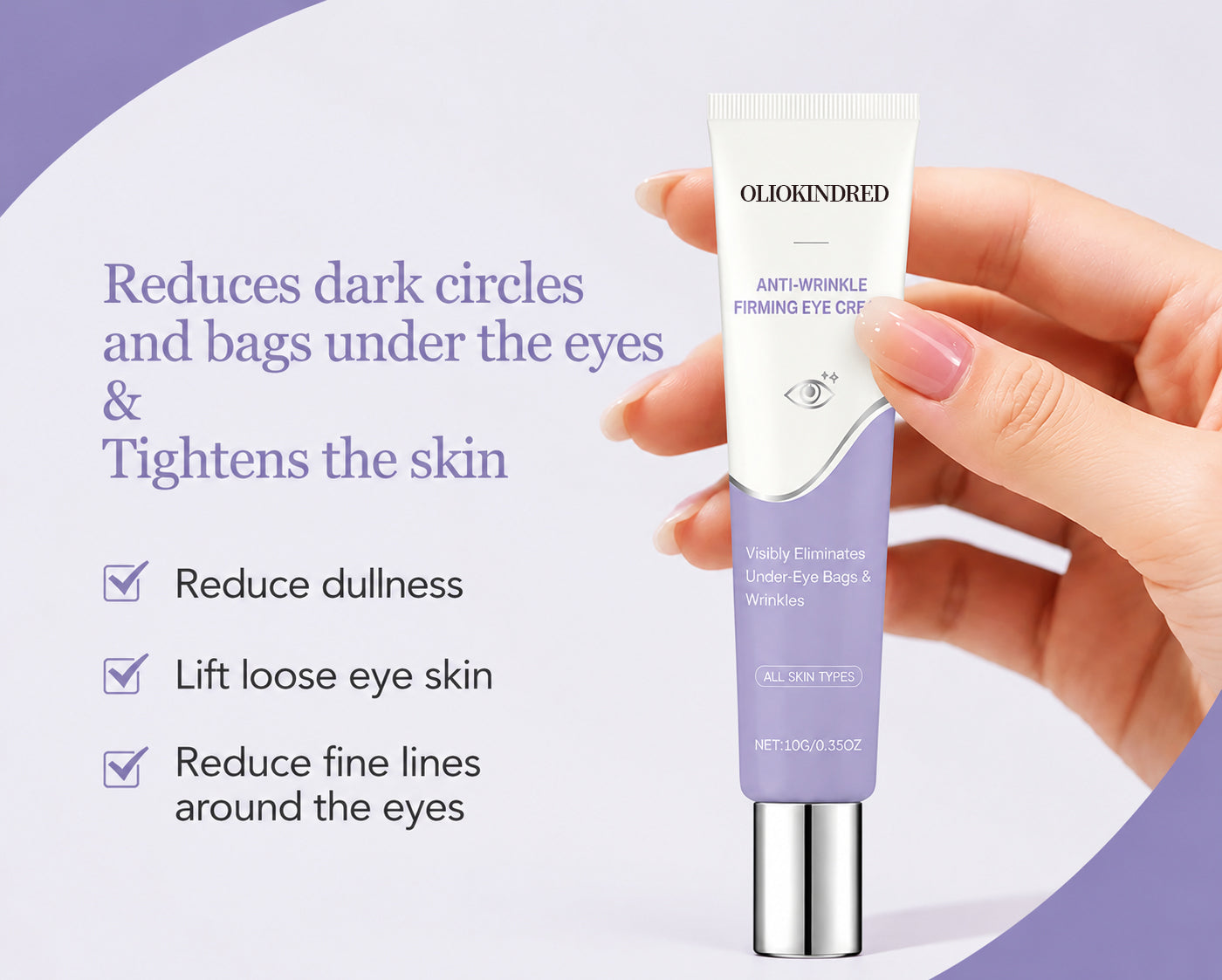 OLIOKINDRED™ Instant Face Temporary Tightener – Instant visible results in 30 seconds