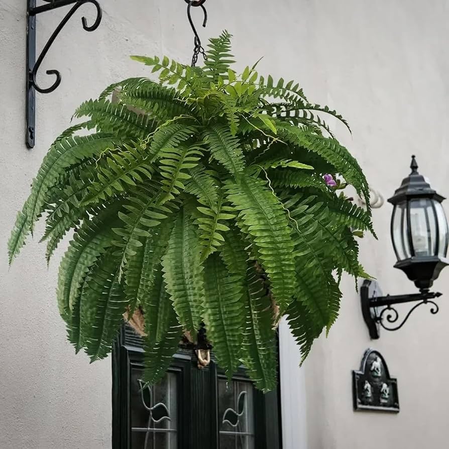 🔥 On Sale Only Today 🌱 UV Resistant Ferns Artificial Plants Large for Planters, Office & Home Decor, Outdoor & Indoor