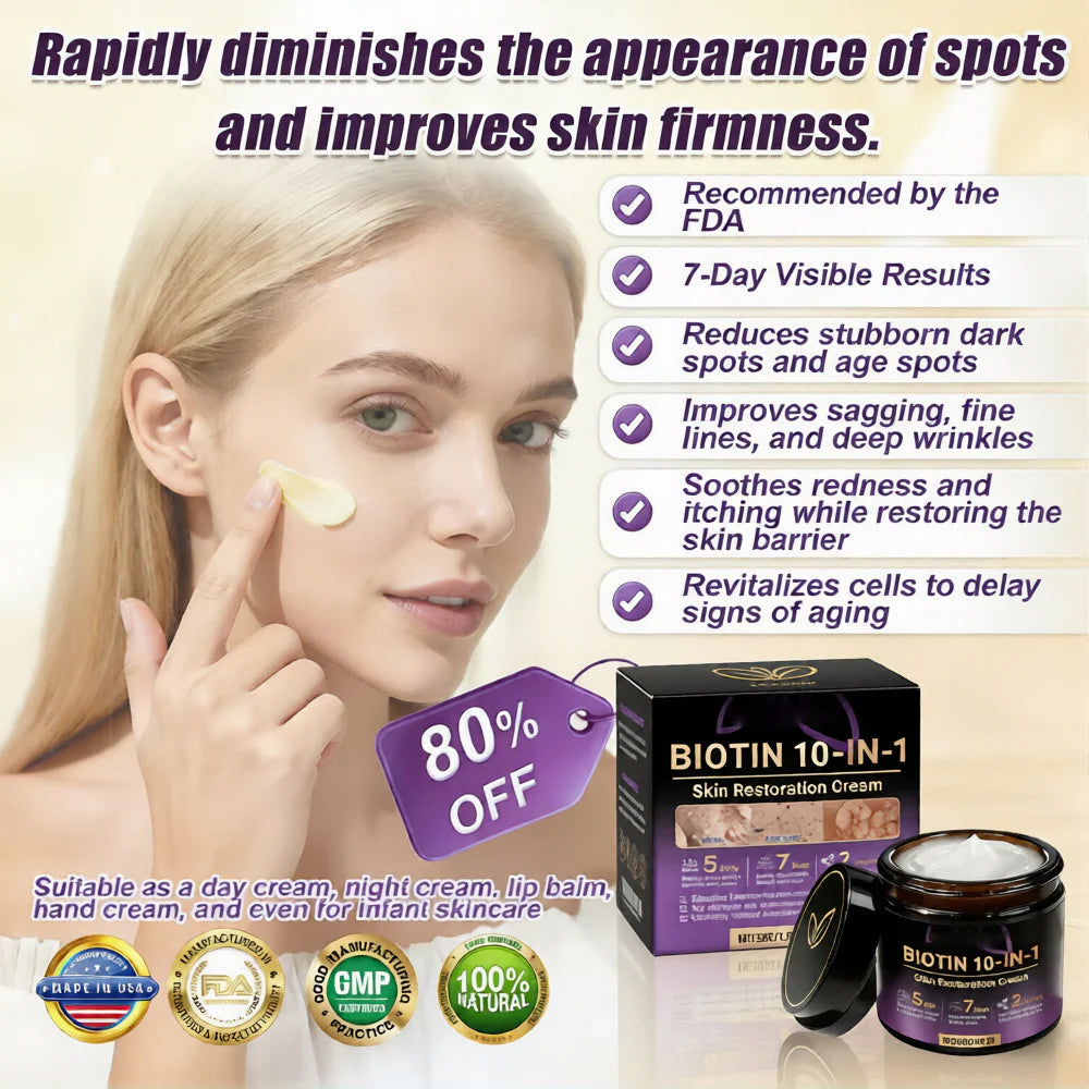 Made and Shipped from USA ✨Oliokindred® Biotin 10-in-1 Skin Restoration Cream 🍀