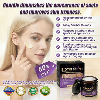 Made and Shipped from USA ✨Oliokindred® Biotin 10-in-1 Skin Restoration Cream 🍀