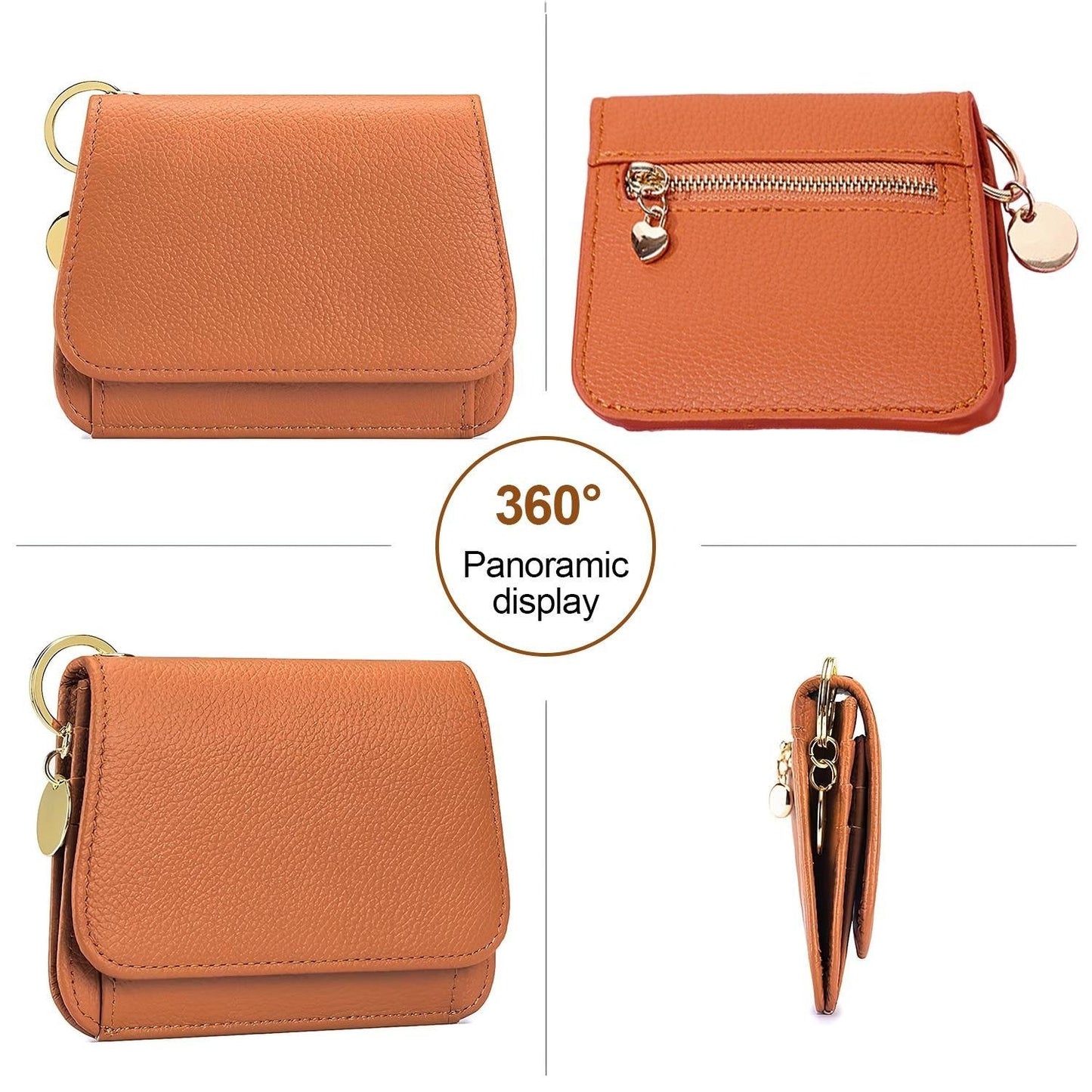 💖Hot 78% OFF🌹RFID Short Wallets for Women – Fashionable Card Holder with Key Ring & Coin Purse