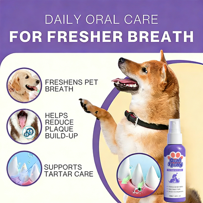 Oliokindred™ Pet Oral Spray ✅FDA Approved | Freshen Breath, Remove Tartar & Promote gum regeneration, stabilize teeth 🦷🦷