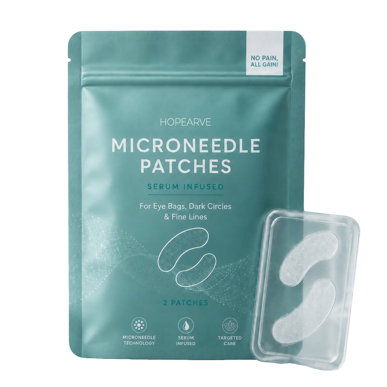 Dissolving Microneedle Eye Patches