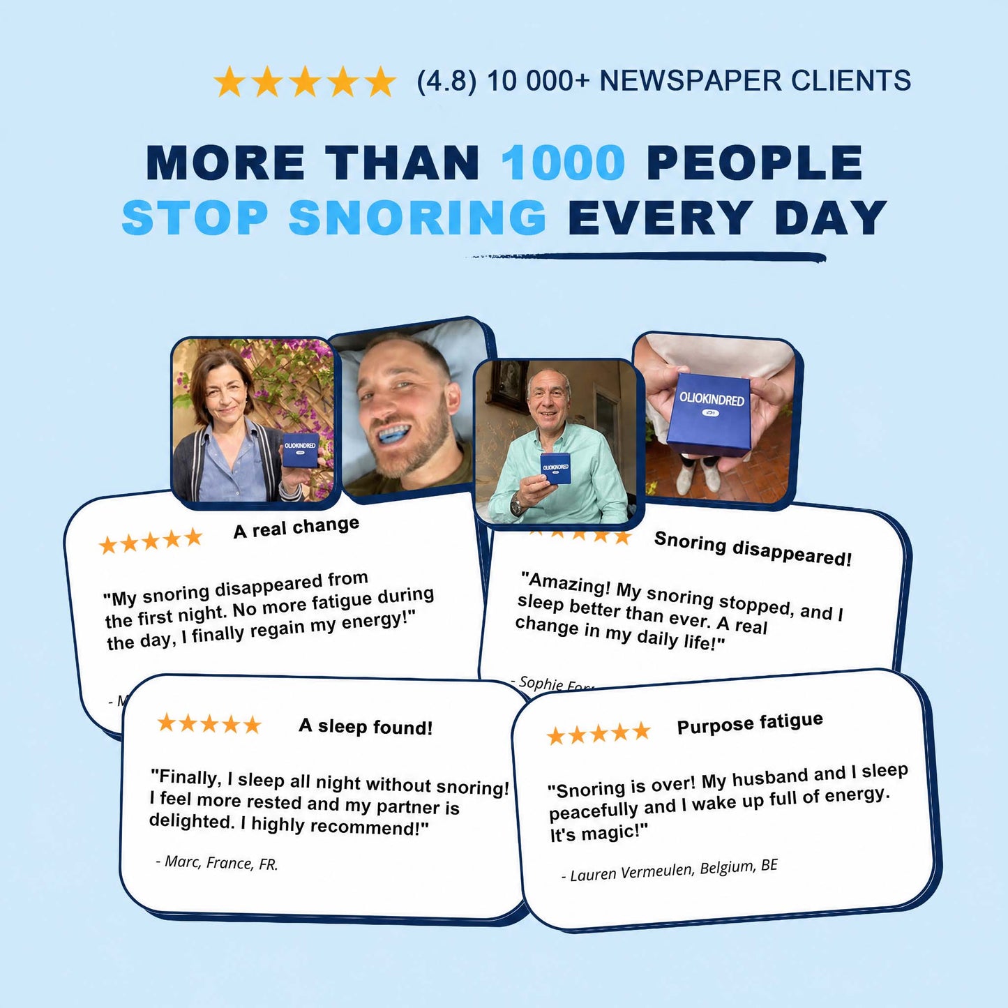 Oliokindred™  Professional intelligent anti-snoring device