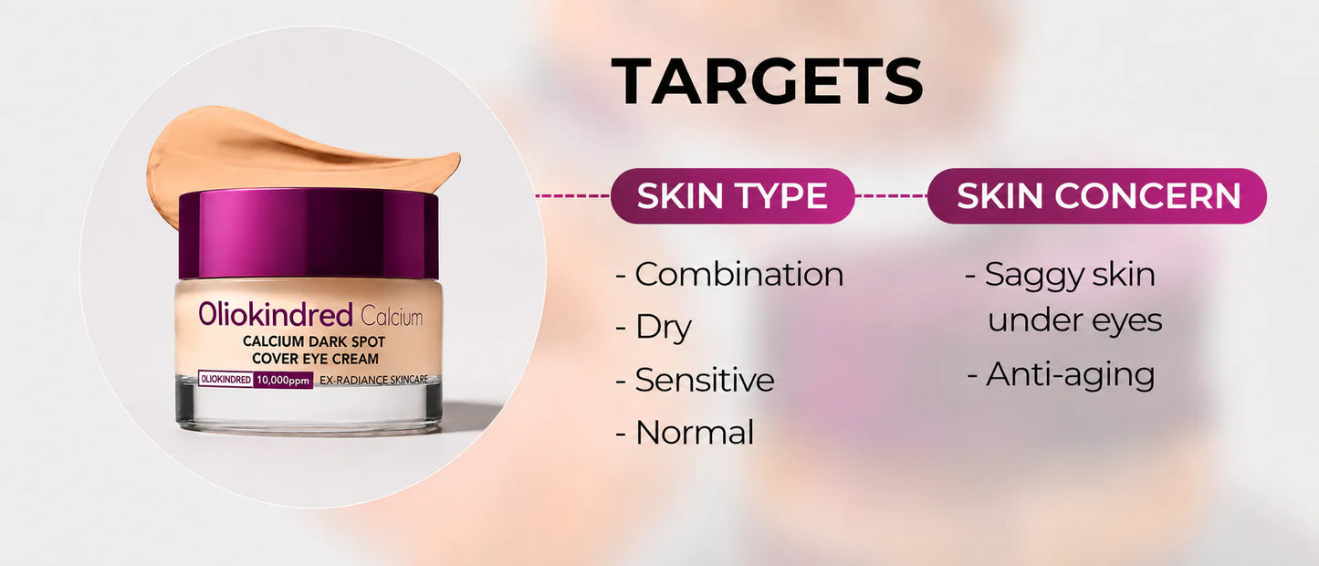 🔥LAST DAY 50% OFF!! OLIOKINDRED Korean Calcium Dark Spot Eye Cream
