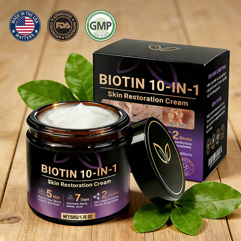 Made and Shipped from USA ✨Oliokindred® Biotin 10-in-1 Skin Restoration Cream 🍀