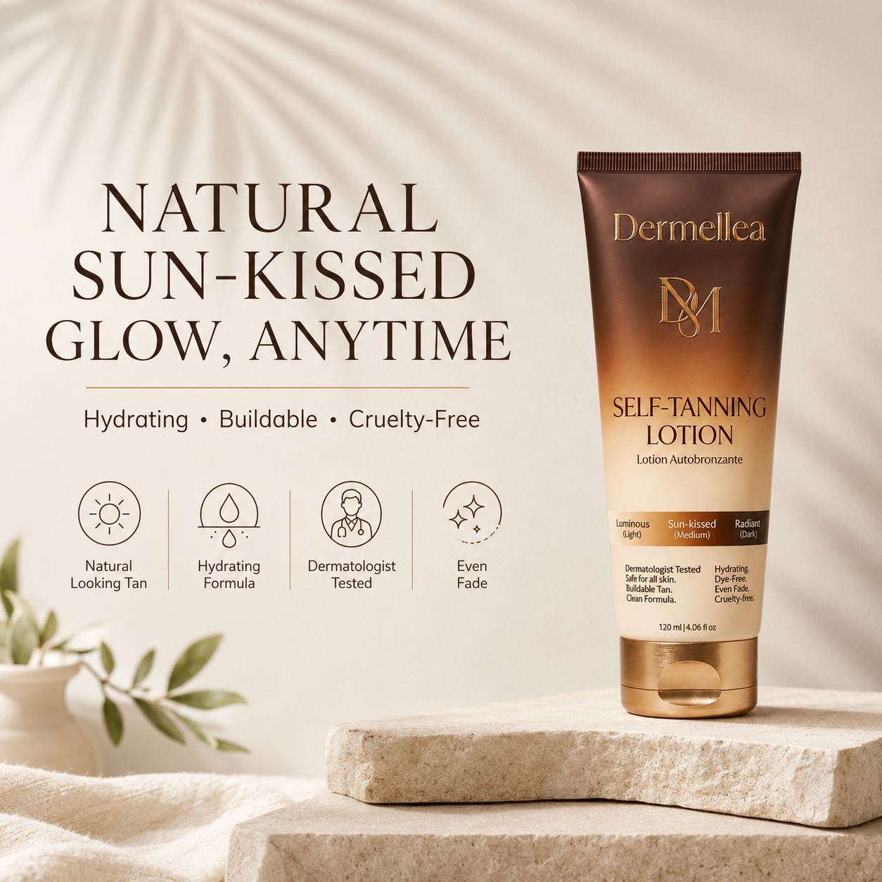 Last Day Buy 1 Get 1 Free Dermellea Self Tanner Body Lotion