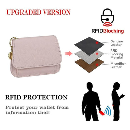 💖Hot 78% OFF🌹RFID Short Wallets for Women – Fashionable Card Holder with Key Ring & Coin Purse