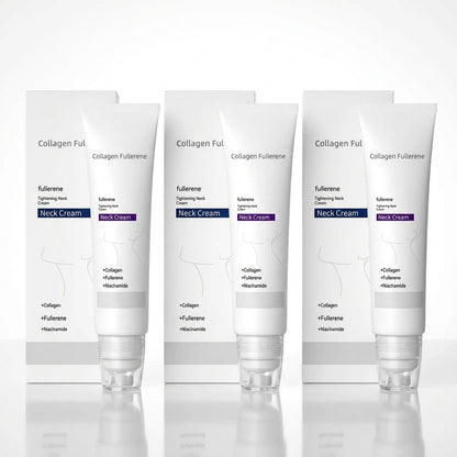 Roller Massage Neck Cream 🧴 Collagen & Hyaluronic Acid | Firms Neck, Reduces Wrinkles & Double Chin