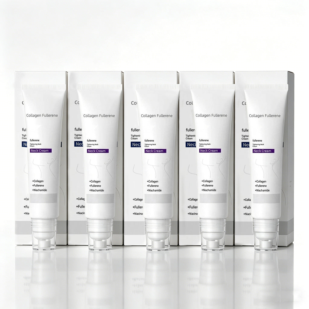 Roller Massage Neck Cream 🧴 Collagen & Hyaluronic Acid | Firms Neck, Reduces Wrinkles & Double Chin