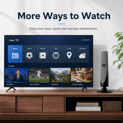 🔥HD TV Antenna – No Subscription, Easy Setup