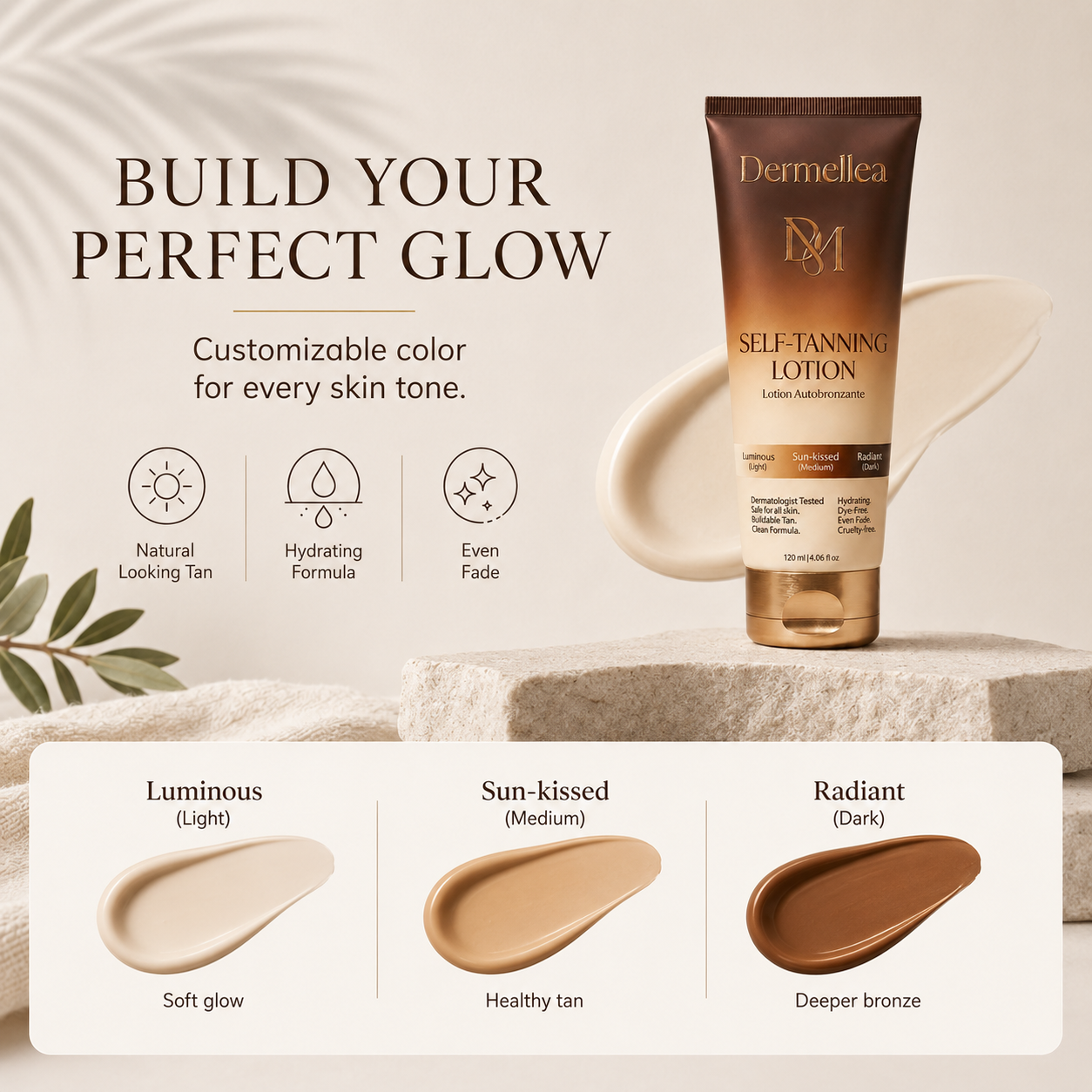 Last Day Buy 1 Get 1 Free Dermellea Self Tanner Body Lotion