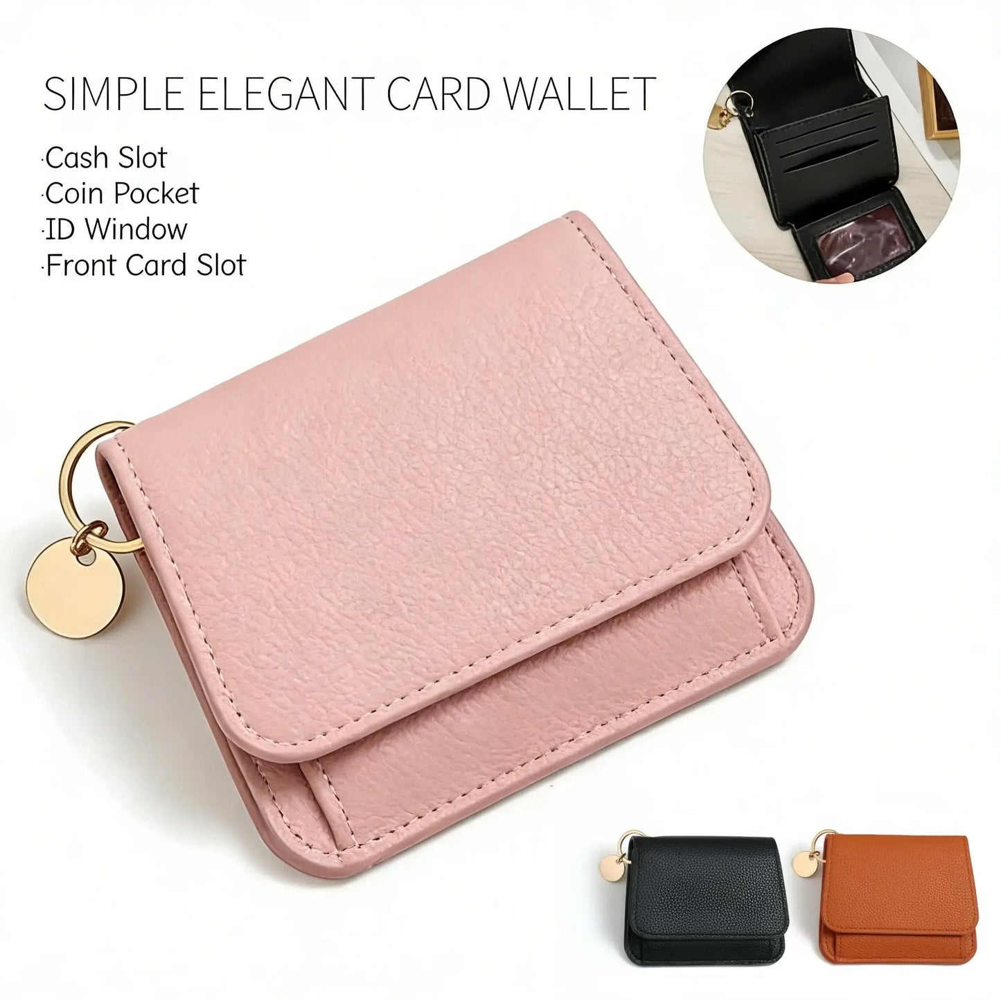 💖Hot 78% OFF🌹RFID Short Wallets for Women – Fashionable Card Holder with Key Ring & Coin Purse