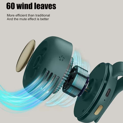 Mini Bladeless Fan | Portable Cooling for Travel, Work & Outdoors