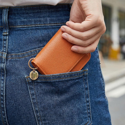 💖Hot 78% OFF🌹RFID Short Wallets for Women – Fashionable Card Holder with Key Ring & Coin Purse
