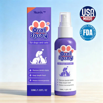 Oliokindred™ Pet Oral Spray ✅FDA Approved | Freshen Breath, Remove Tartar & Promote gum regeneration, stabilize teeth 🦷🦷