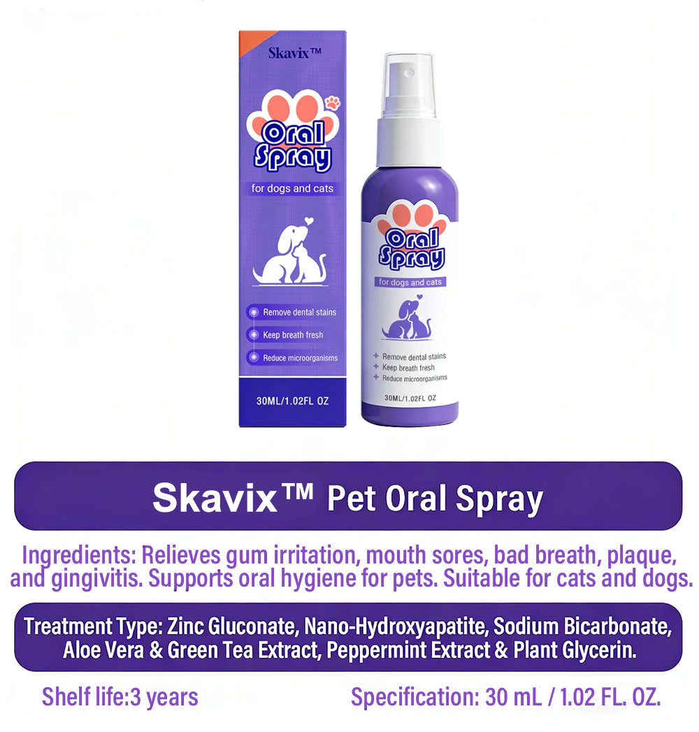 Oliokindred™ Pet Oral Spray ✅FDA Approved | Freshen Breath, Remove Tartar & Promote gum regeneration, stabilize teeth 🦷🦷
