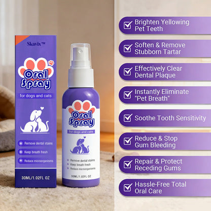 Oliokindred™ Pet Oral Spray ✅FDA Approved | Freshen Breath, Remove Tartar & Promote gum regeneration, stabilize teeth 🦷🦷