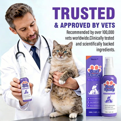 Oliokindred™ Pet Oral Spray ✅FDA Approved | Freshen Breath, Remove Tartar & Promote gum regeneration, stabilize teeth 🦷🦷