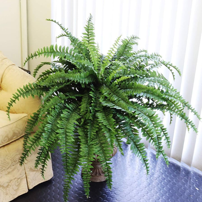 🔥 On Sale Only Today 🌱 UV Resistant Ferns Artificial Plants Large for Planters, Office & Home Decor, Outdoor & Indoor
