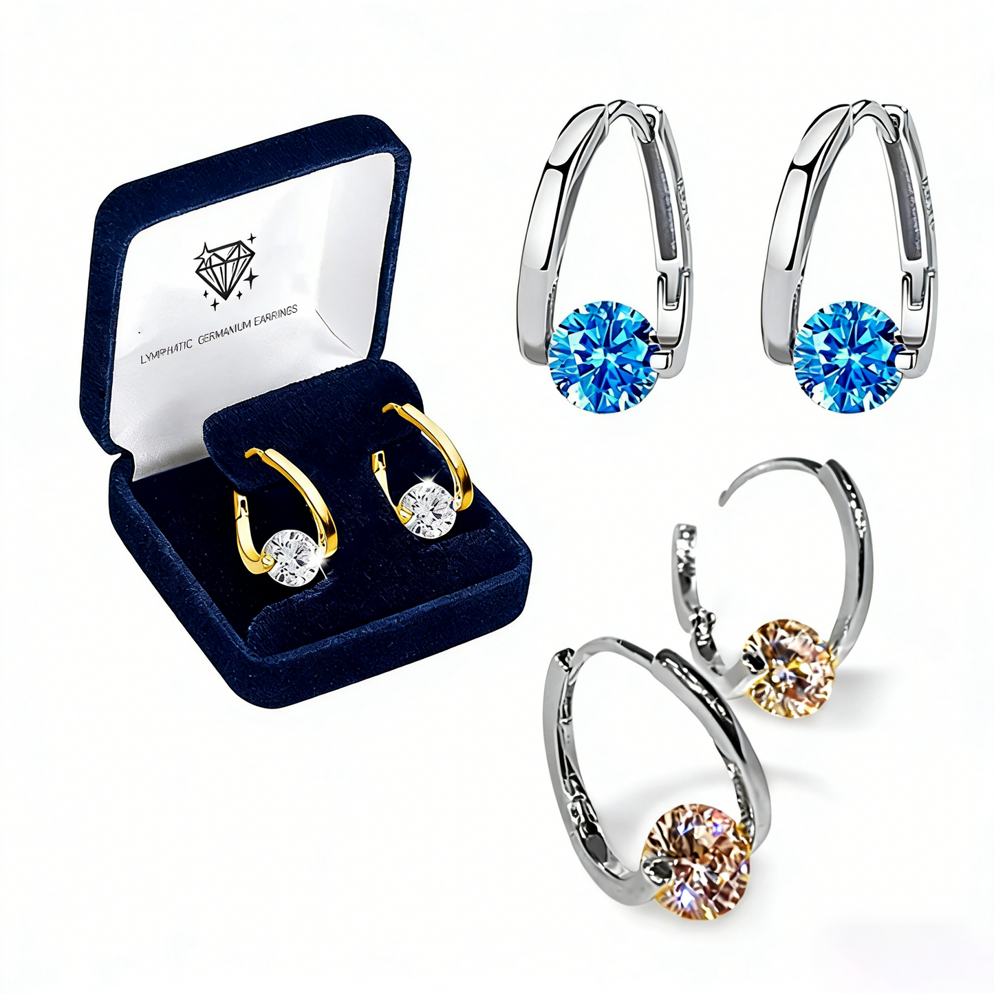 🔥LAST DAY SALE-70% OFF)Oliokindred™ Lymphvity MagneTherapy Germanium Earrings