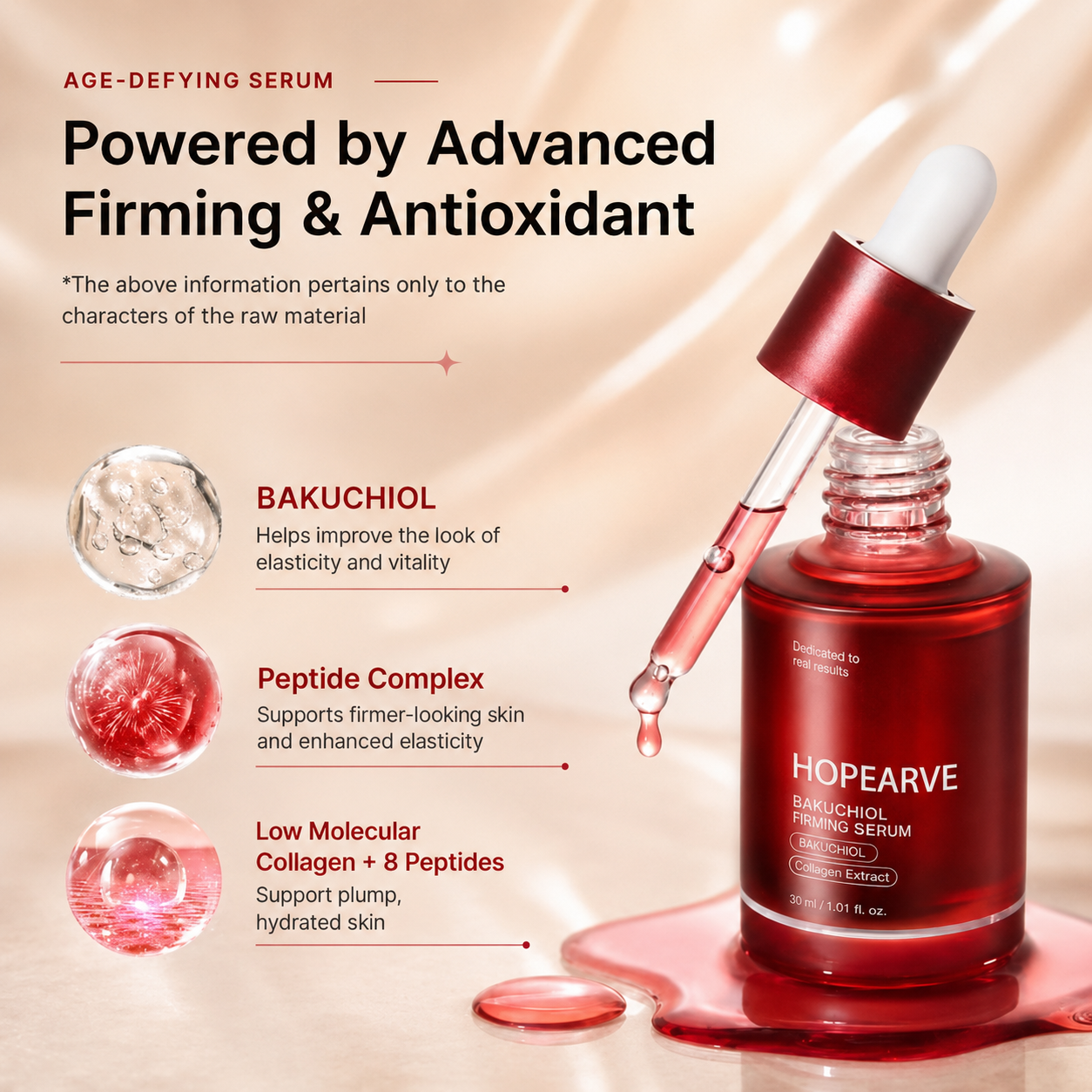 Korean BAKUCHIOL Peptide Complex Firming Serum