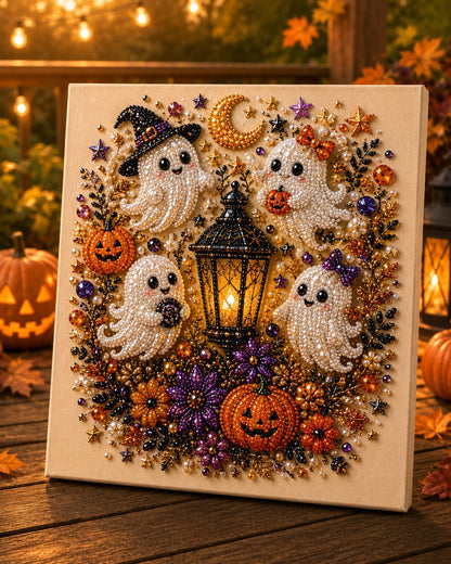 🔥👻 Halloween Pearl Art DIY Kit – Turn Tiny Pearls into Spooky-Cute Magic