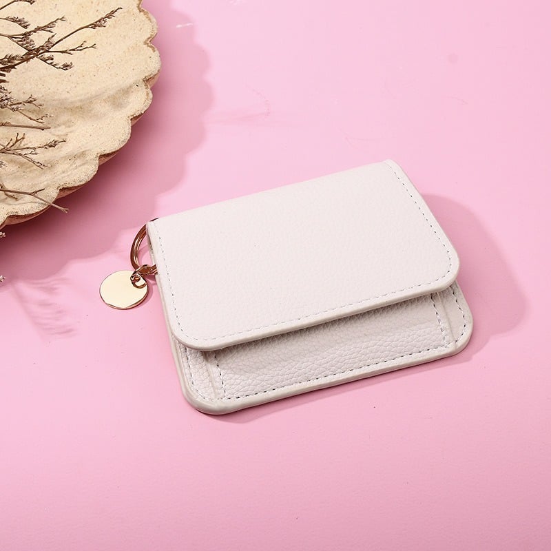 💖Hot 78% OFF🌹RFID Short Wallets for Women – Fashionable Card Holder with Key Ring & Coin Purse