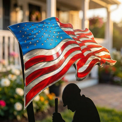 🔥FATHER’S DAY SALE 30% Off-250 Years of Defending Liberty Metal Garden Stake （BUY 2 FREE SHIPPING)