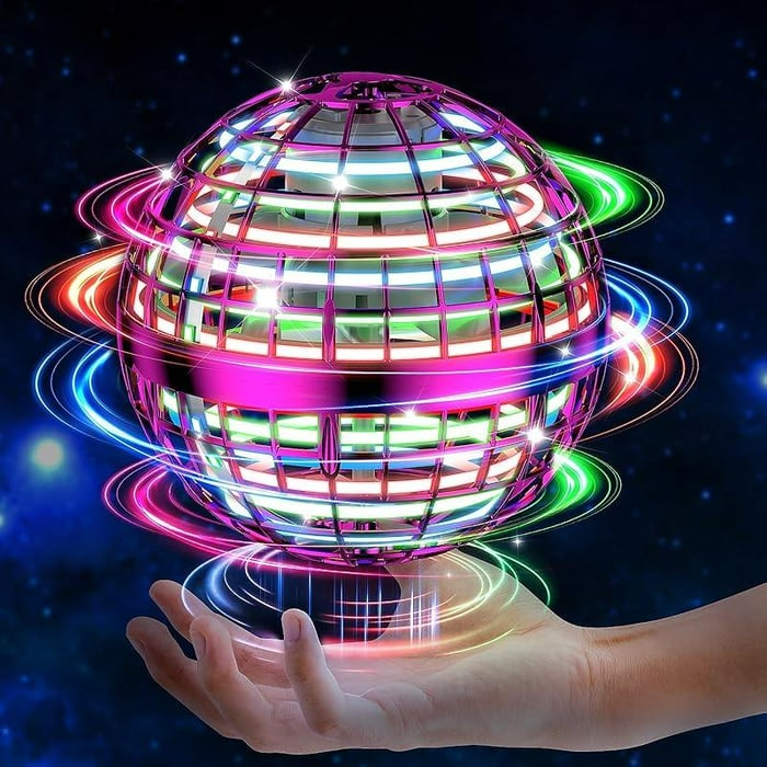 🛸 Hottest Cosmic Fly Orb Ball - Boomerang Hover & Galaxy Spin Effect Drone Toy