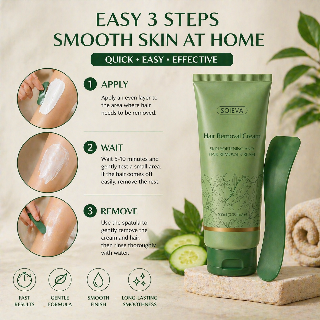 OLIOKINDRED™ Hair Removal Cream for All Women & Men